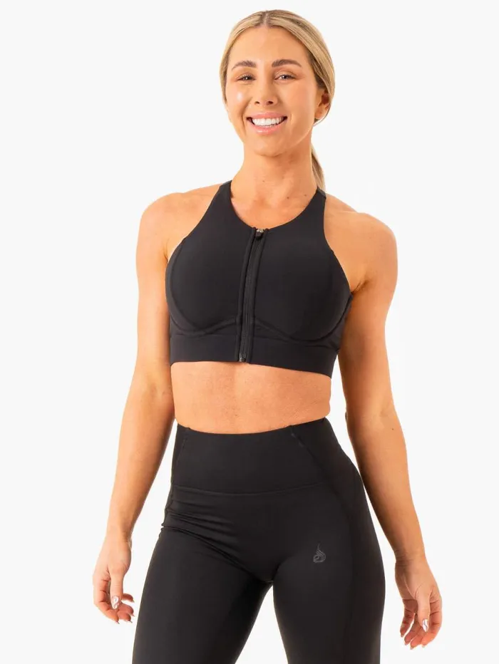 Sports Bras Womens Ryderwear Critical High Impact Sports Bra Black