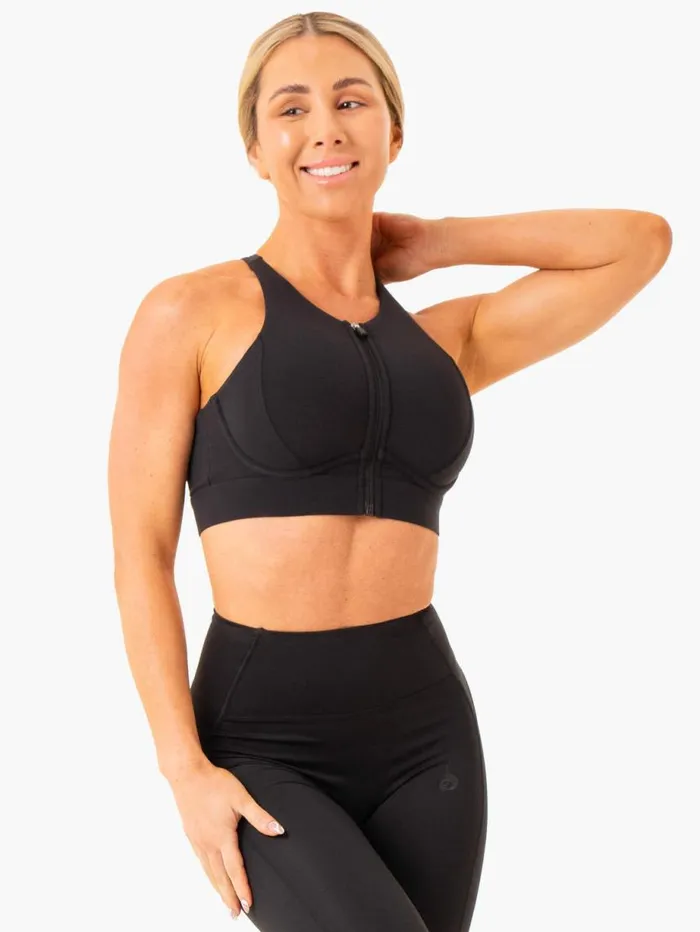 Sports Bras Womens Ryderwear Critical High Impact Sports Bra Black