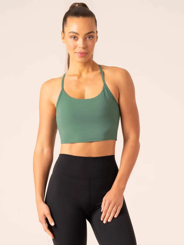 Sports Bras Womens Ryderwear Embody Compression Tank Bra Dark Green