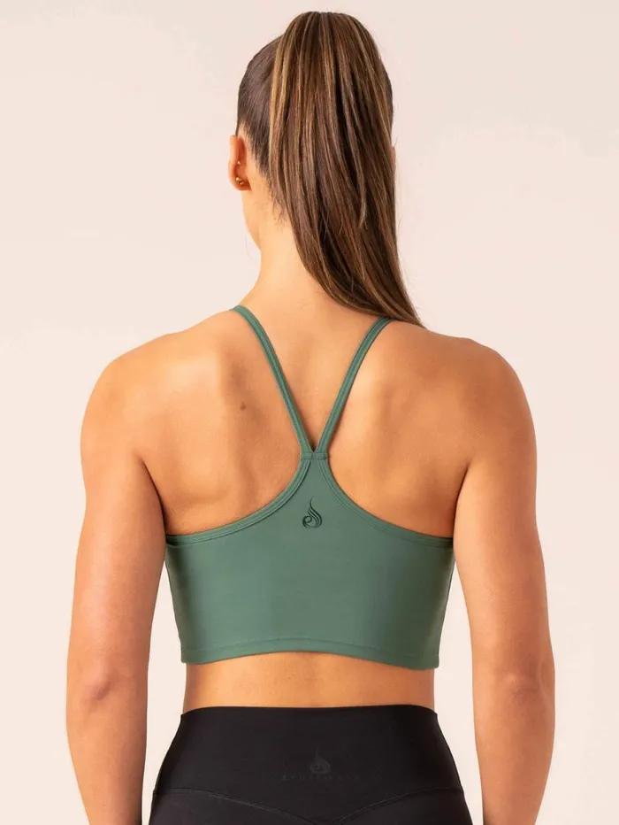 Sports Bras Womens Ryderwear Embody Compression Tank Bra Dark Green