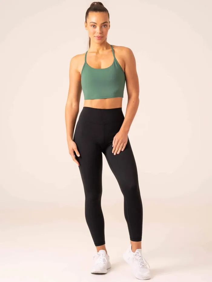 Sports Bras Womens Ryderwear Embody Compression Tank Bra Dark Green