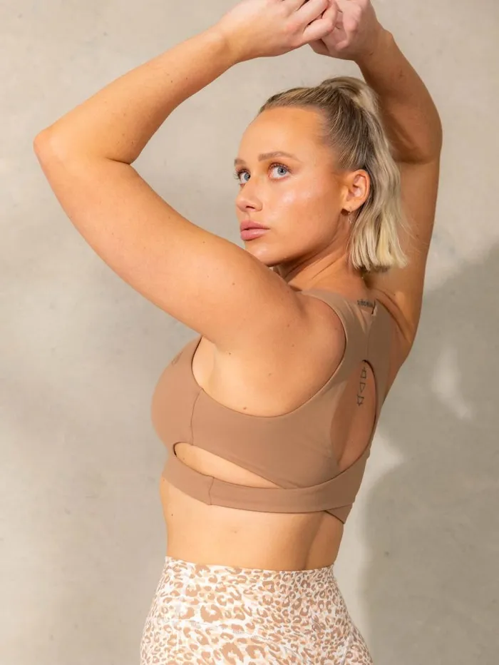 Sports Bras Womens Ryderwear Empower Sports Bra Mocha