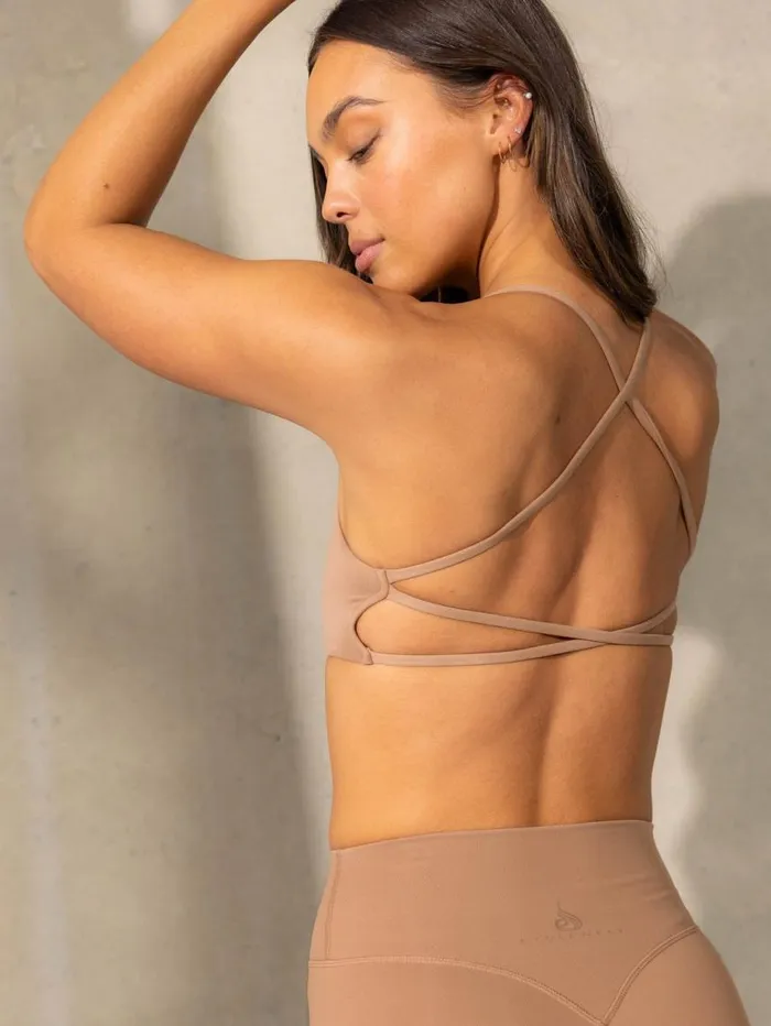 Sports Bras Womens Ryderwear Empower Sports Crop Mocha