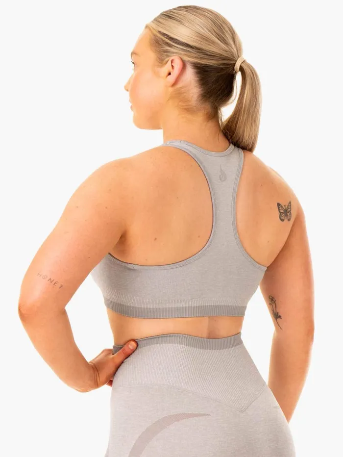 Sports Bras Womens Ryderwear Excel Seamless Sports Bra Grey Marl