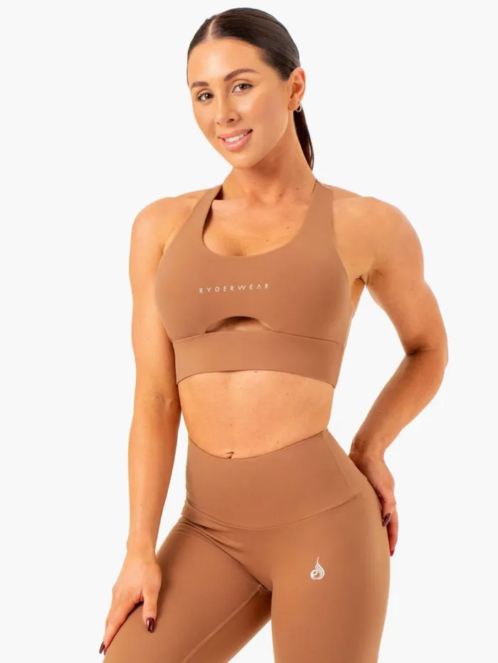 Sports Bras Womens Ryderwear Focus Contour Sports Bra Mocha