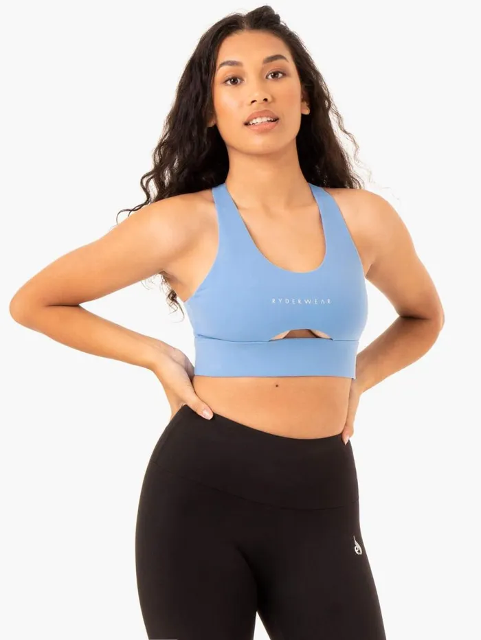 Sports Bras Womens Ryderwear Focus Contour Sports Bra Sky Blue