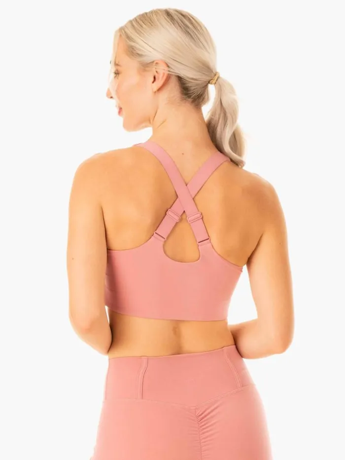 Sports Bras Womens Ryderwear Form Sports Bra Dusty Pink