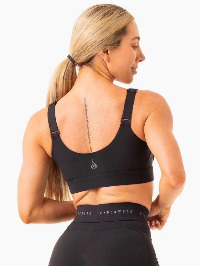 Sports Bras Womens Ryderwear Heighten High Impact Sports Bra Black