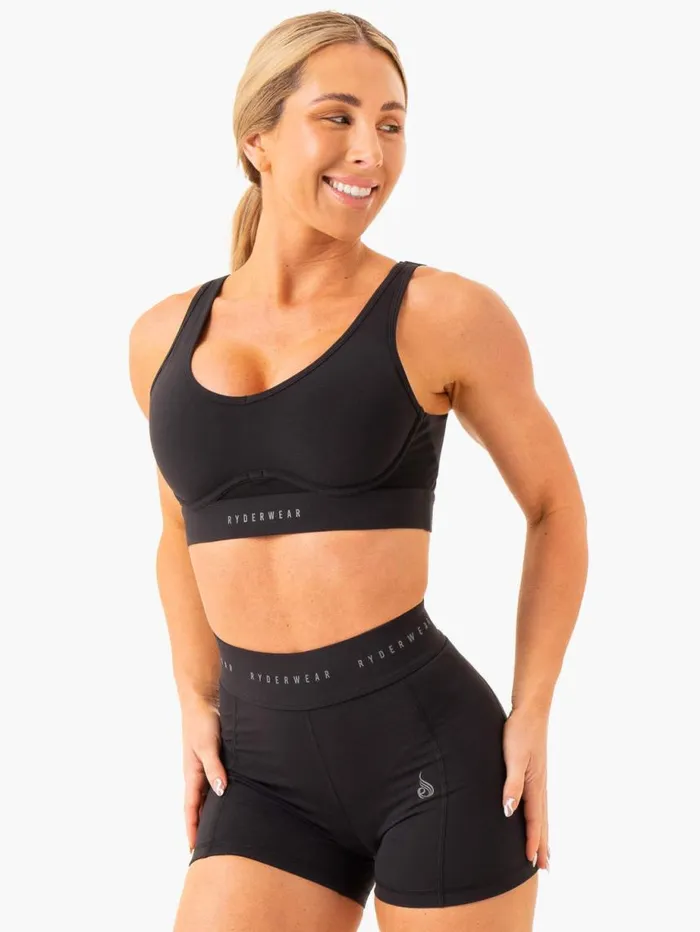 Sports Bras Womens Ryderwear Heighten High Impact Sports Bra Black
