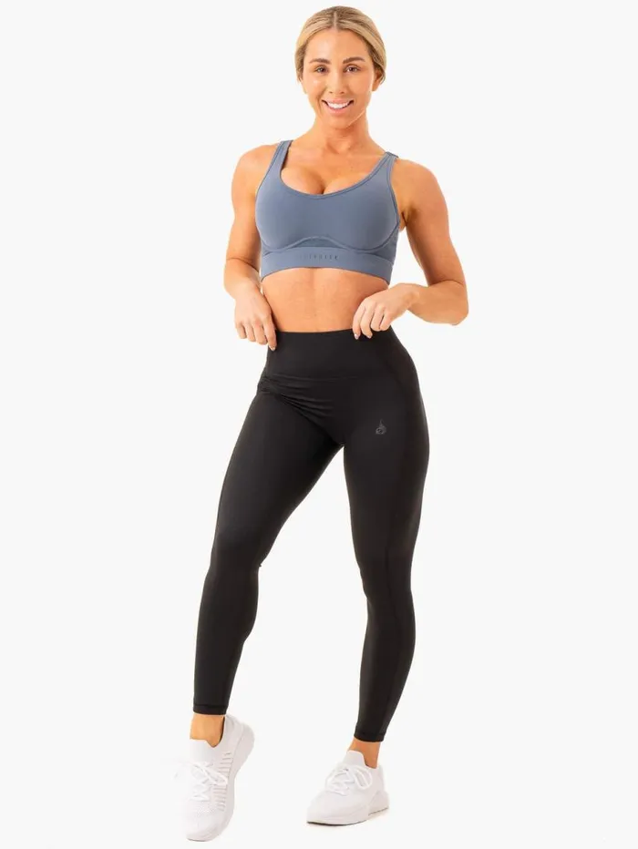 Sports Bras Womens Ryderwear Heighten High Impact Sports Bra Steel Blue