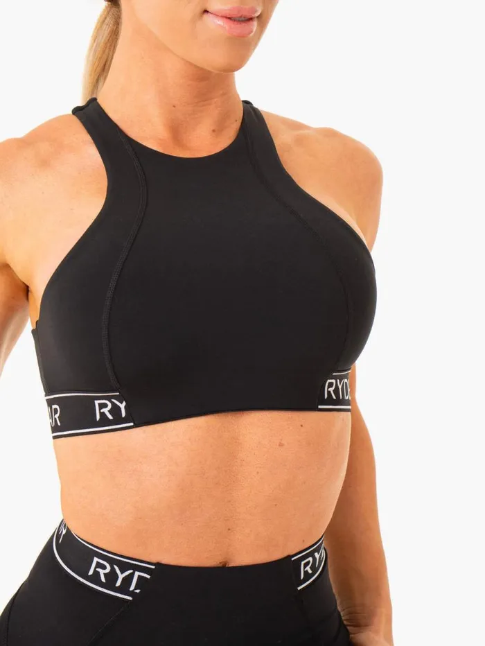 Sports Bras Womens Ryderwear Level Up High Impact Sports Bra Black