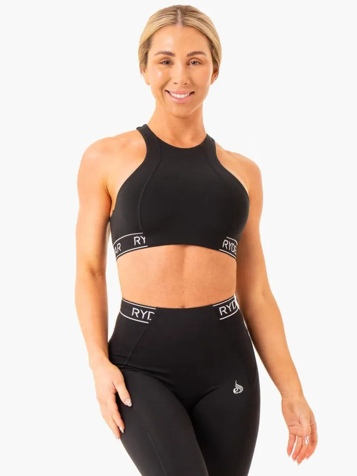 Sports Bras Womens Ryderwear Level Up High Impact Sports Bra Black