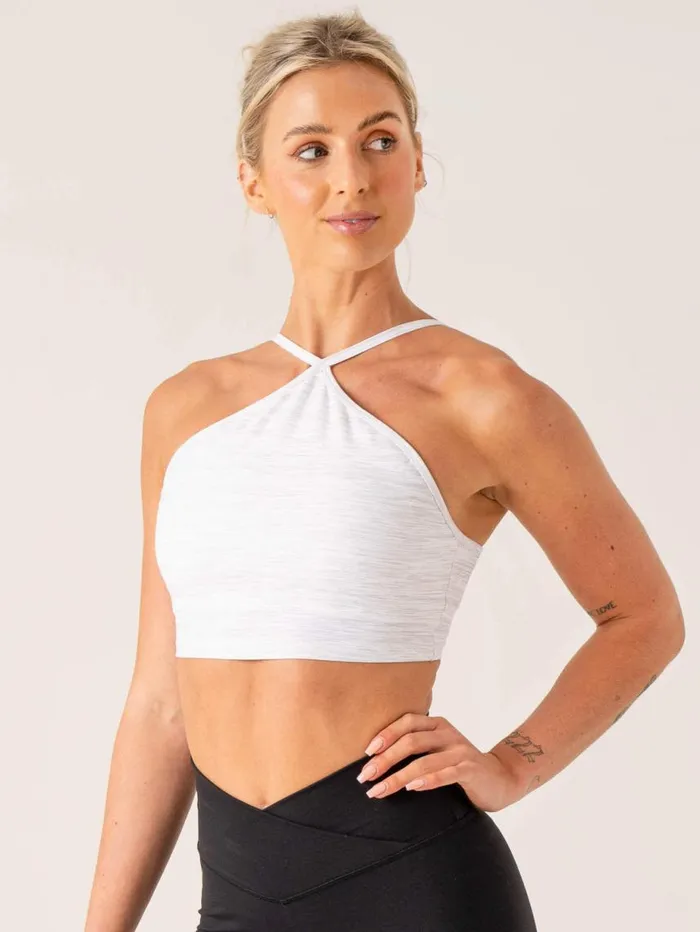 Sports Bras Womens Ryderwear Momentum Tank Bra Snow Grey Marl