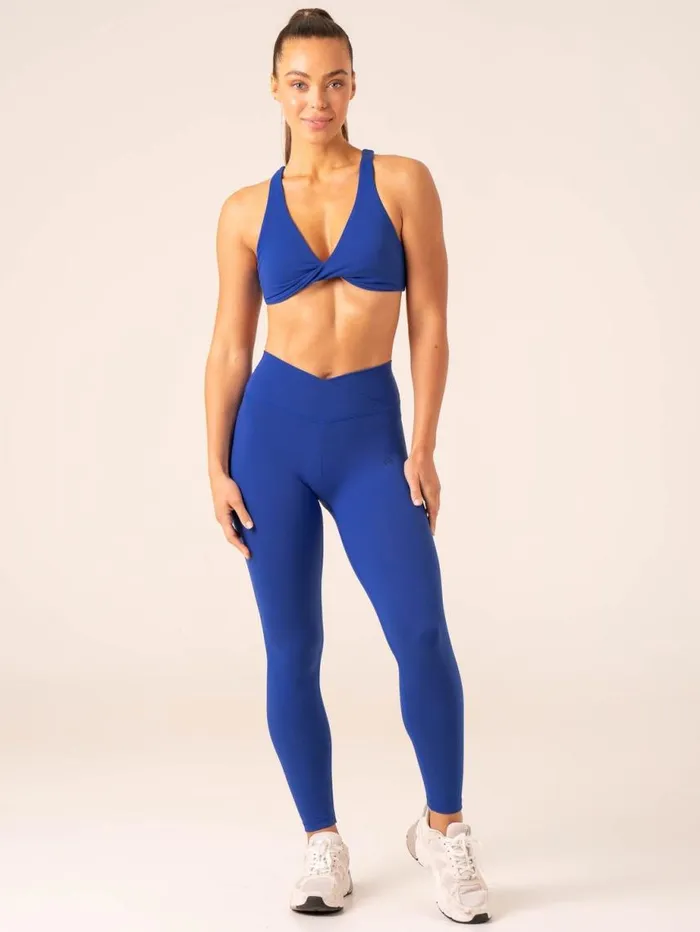 Sports Bras Womens Ryderwear Momentum Twist Sports Bra Cobalt