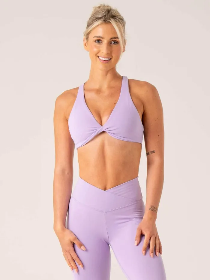 Sports Bras Womens Ryderwear Momentum Twist Sports Bra Lavender