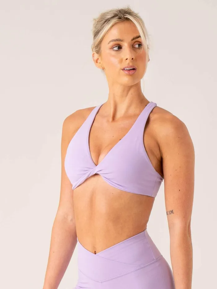 Sports Bras Womens Ryderwear Momentum Twist Sports Bra Lavender