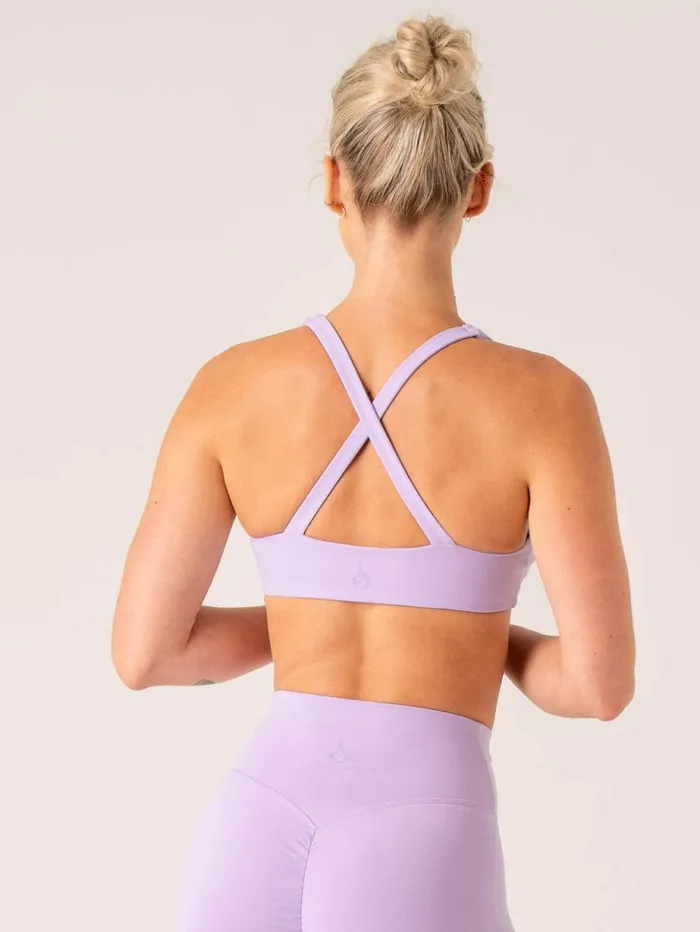 Sports Bras Womens Ryderwear Momentum Twist Sports Bra Lavender