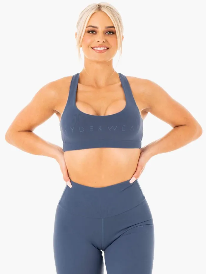 Sports Bras Womens Ryderwear Motion Sports Bra Steel Blue