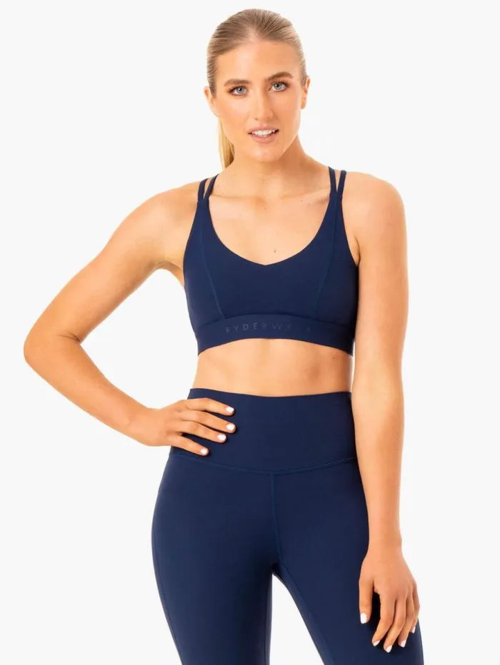 Sports Bras Womens Ryderwear NKD Align Sports Bra Navy