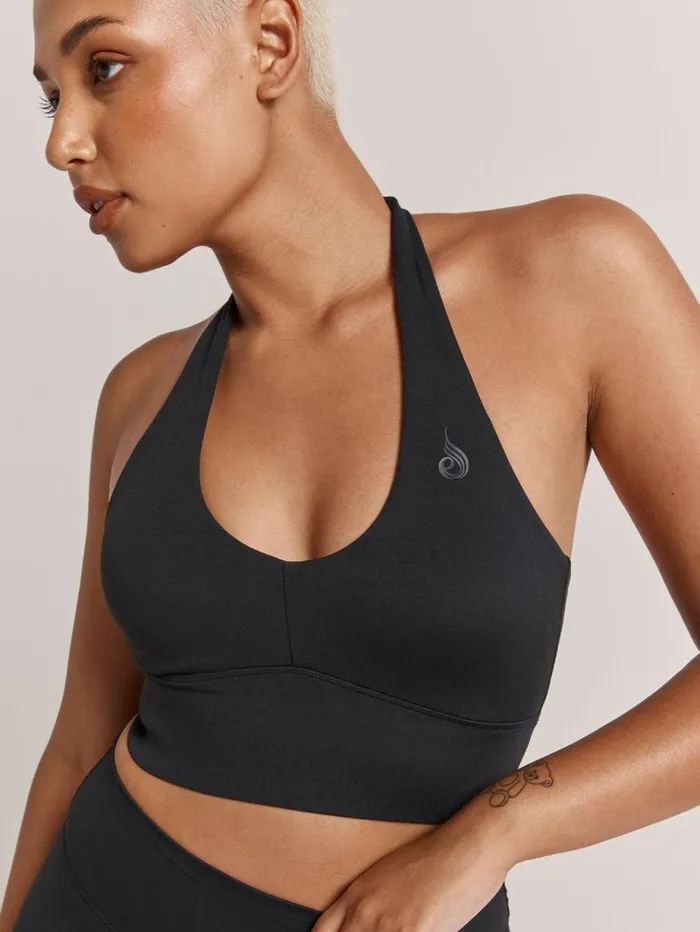 Sports Bras Womens Ryderwear NKD Arch Halter Sports Bra Black