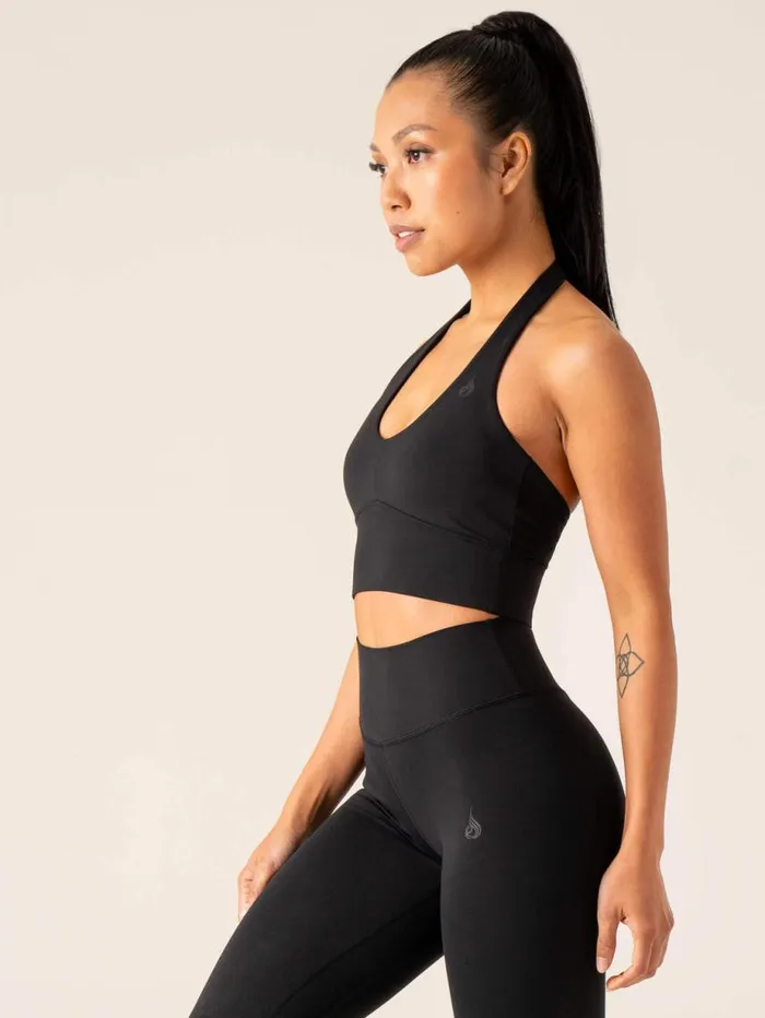 Sports Bras Womens Ryderwear NKD Arch Halter Sports Bra Black