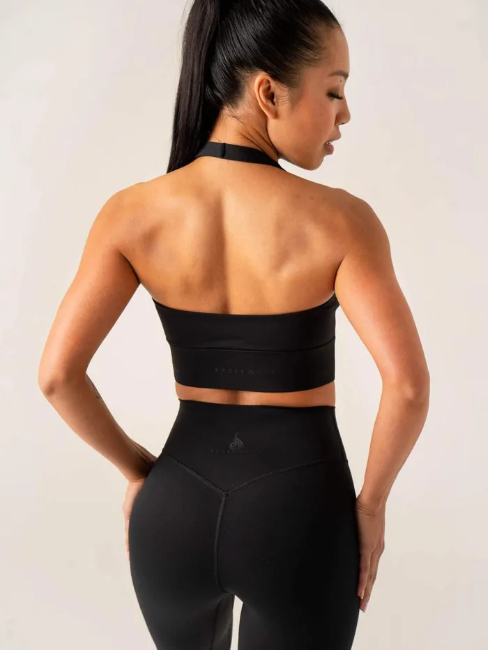 Sports Bras Womens Ryderwear NKD Arch Halter Sports Bra Black