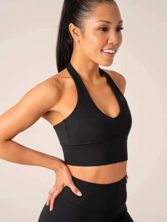 Sports Bras Womens Ryderwear NKD Arch Halter Sports Bra Black