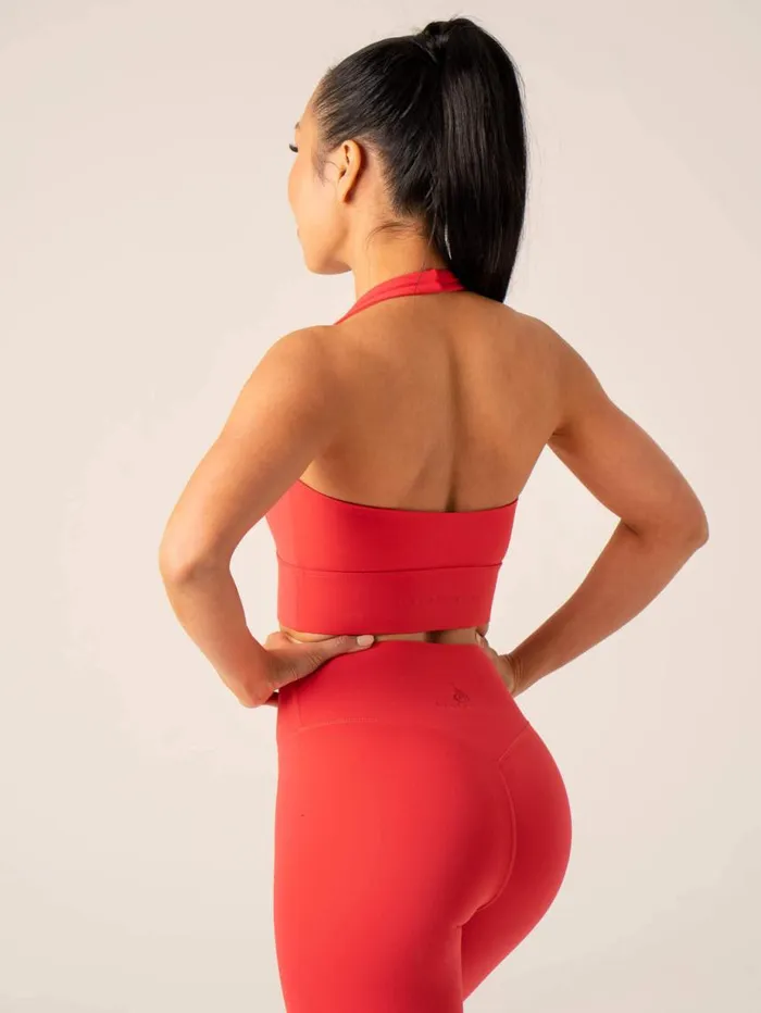 Sports Bras Womens Ryderwear NKD Arch Halter Sports Bra Red