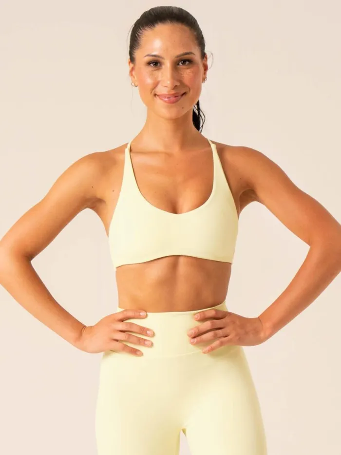 Sports Bras Womens Ryderwear NKD Embody Sports Crop Lemon