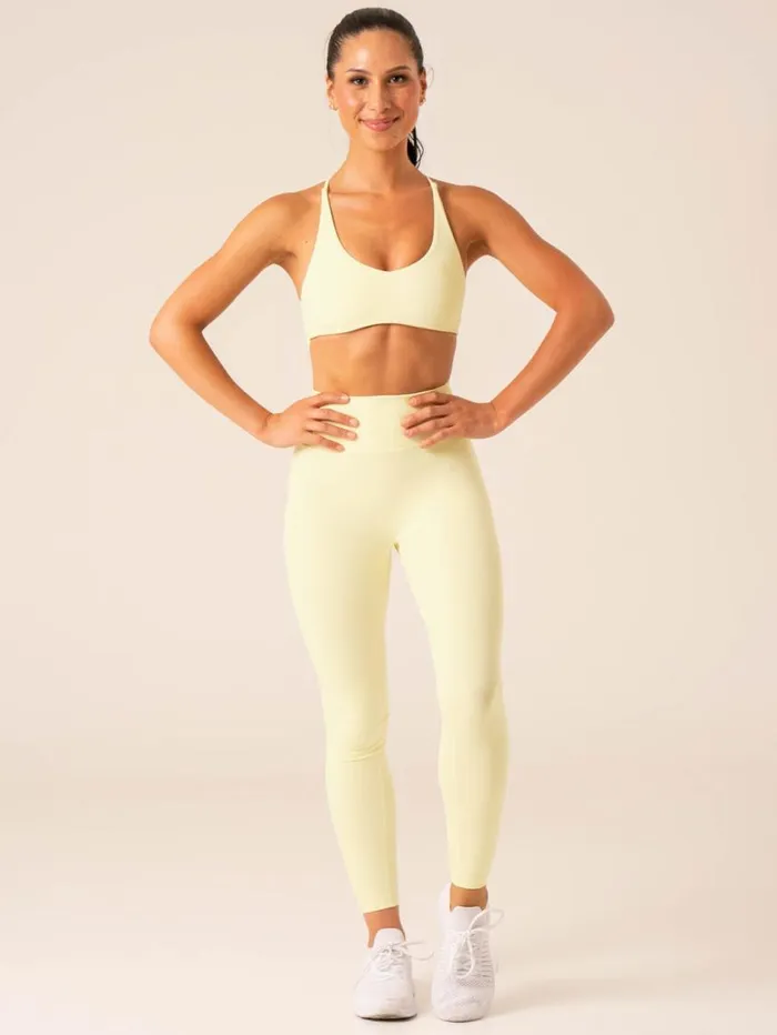 Sports Bras Womens Ryderwear NKD Embody Sports Crop Lemon