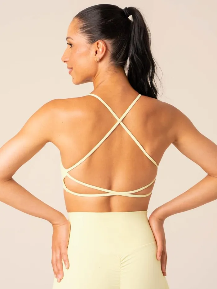 Sports Bras Womens Ryderwear NKD Embody Sports Crop Lemon