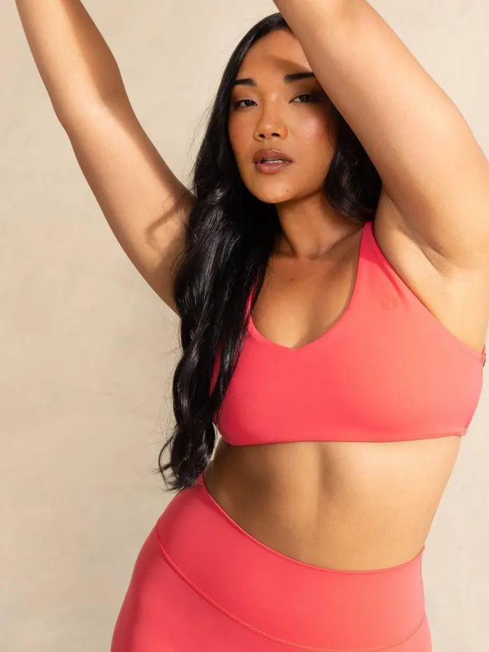 Sports Bras Womens Ryderwear NKD Embody Sports Crop Neon Salmon