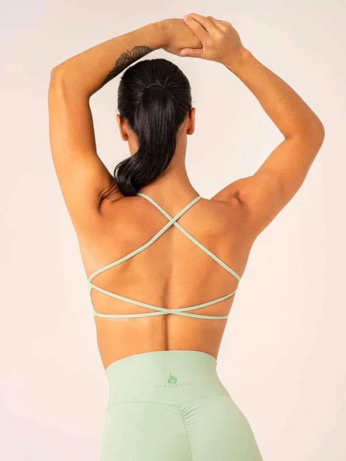Sports Bras Womens Ryderwear NKD Embody Sports Crop Pistachio