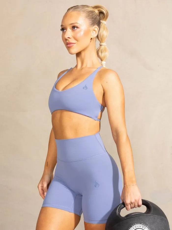 Sports Bras Womens Ryderwear NKD Embody Sports Crop Stonewash Blue