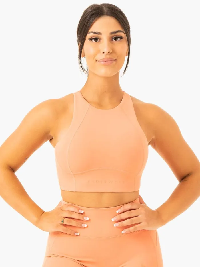 Sports Bras Womens Ryderwear NKD Frame Long Line Sports Bra Terracotta