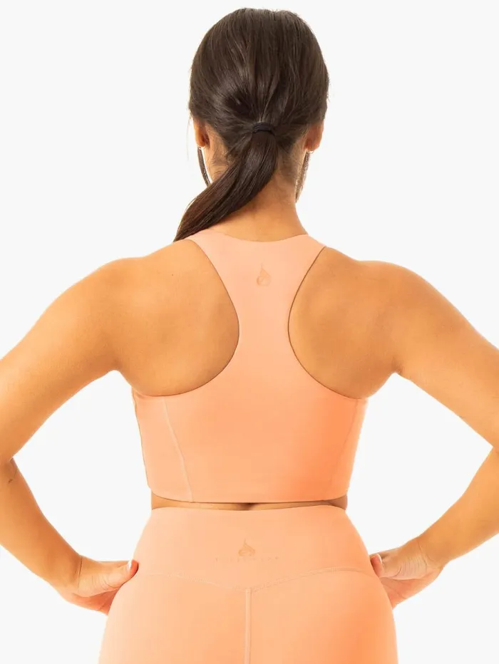 Sports Bras Womens Ryderwear NKD Frame Long Line Sports Bra Terracotta