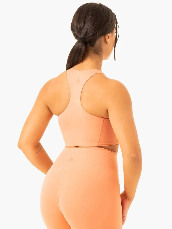 Sports Bras Womens Ryderwear NKD Frame Long Line Sports Bra Terracotta