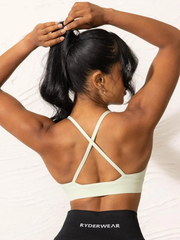 Sports Bras Womens Ryderwear NKD Low Neck Sports Bra Cucumber
