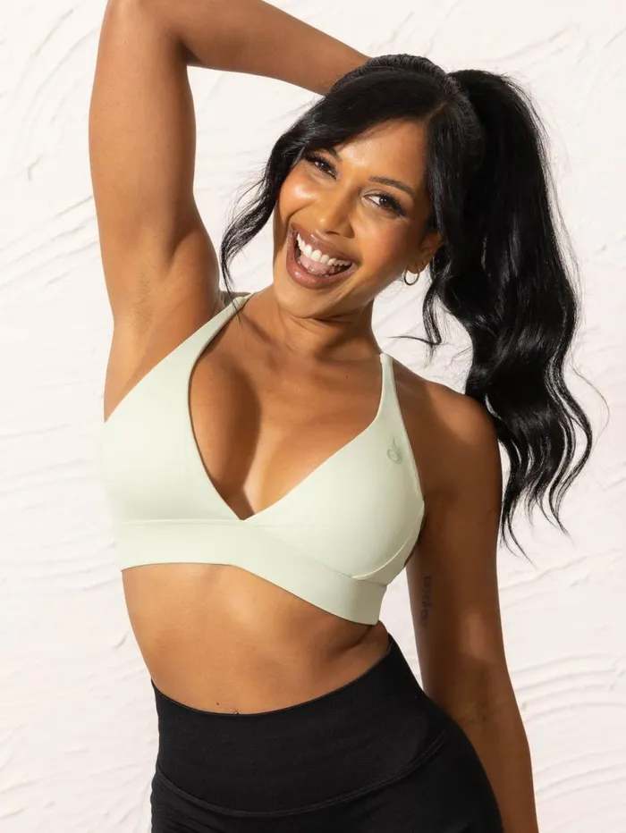 Sports Bras Womens Ryderwear NKD Low Neck Sports Bra Cucumber