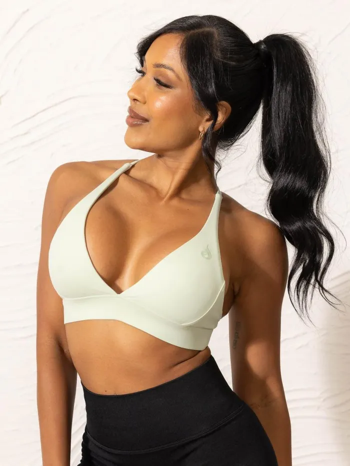 Sports Bras Womens Ryderwear NKD Low Neck Sports Bra Cucumber