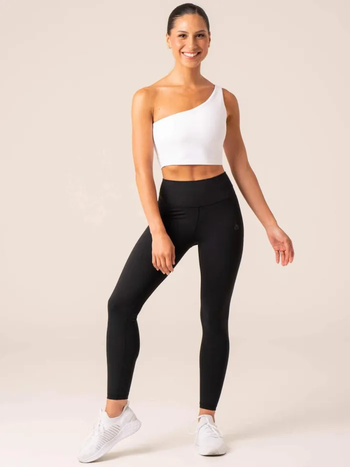 Sports Bras Womens Ryderwear NKD One Shoulder Tank Bra White