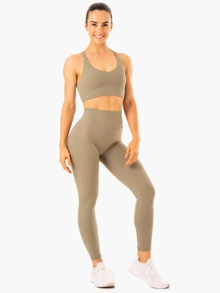 Sports Bras Womens Ryderwear NKD Refine Sports Bra Khaki