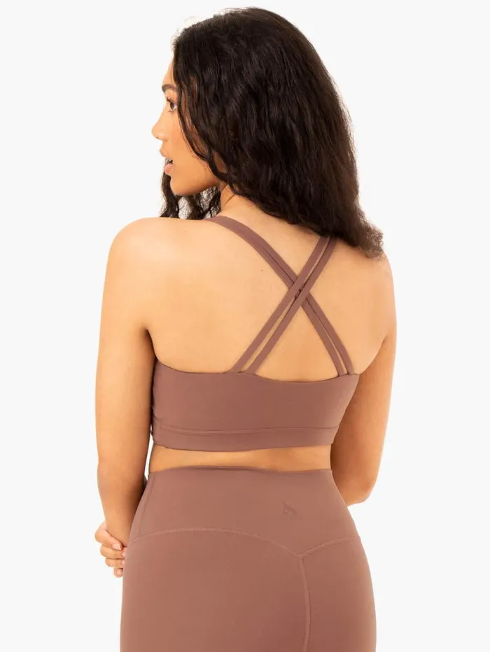 Sports Bras Womens Ryderwear NKD Refine Sports Bra Mocha