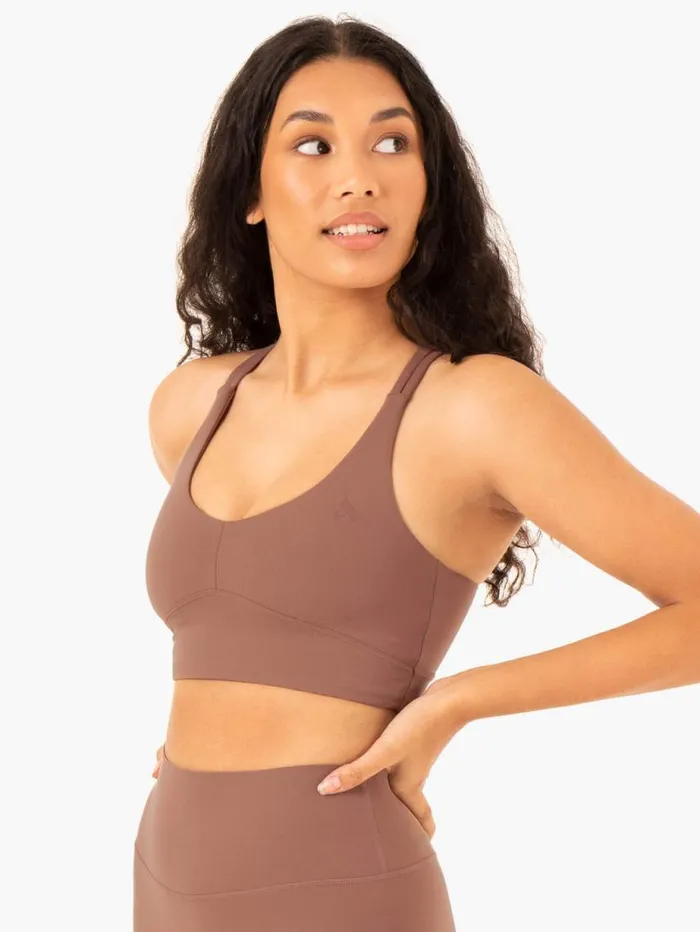 Sports Bras Womens Ryderwear NKD Refine Sports Bra Mocha