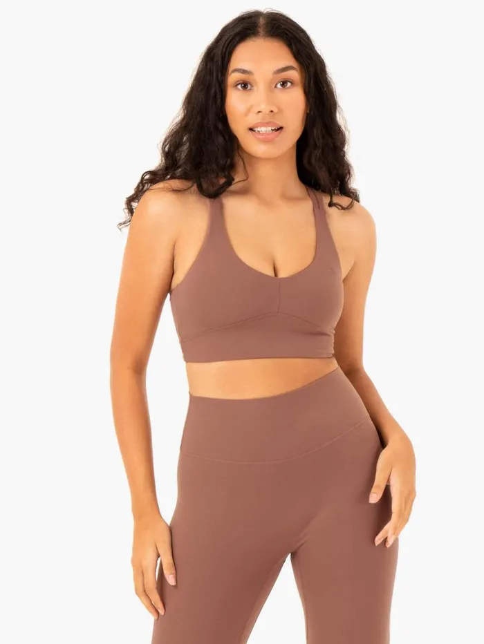 Sports Bras Womens Ryderwear NKD Refine Sports Bra Mocha