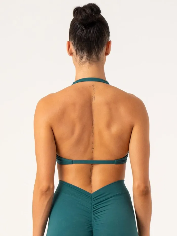 Sports Bras Womens Ryderwear NKD Stonewash Halter Sports Bra Emerald Stonewash Sports Bras Womens Ryderwear NKD Stonewash Halter Sports Bra Emerald Stonewash