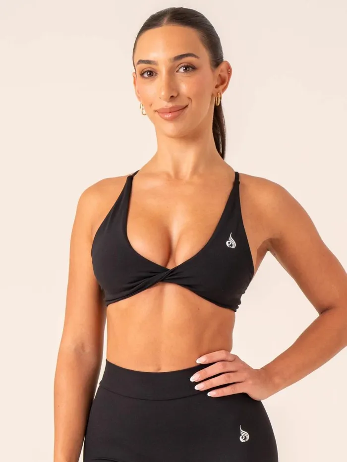 Sports Bras Womens Ryderwear NKD Twist Sports Bra Black