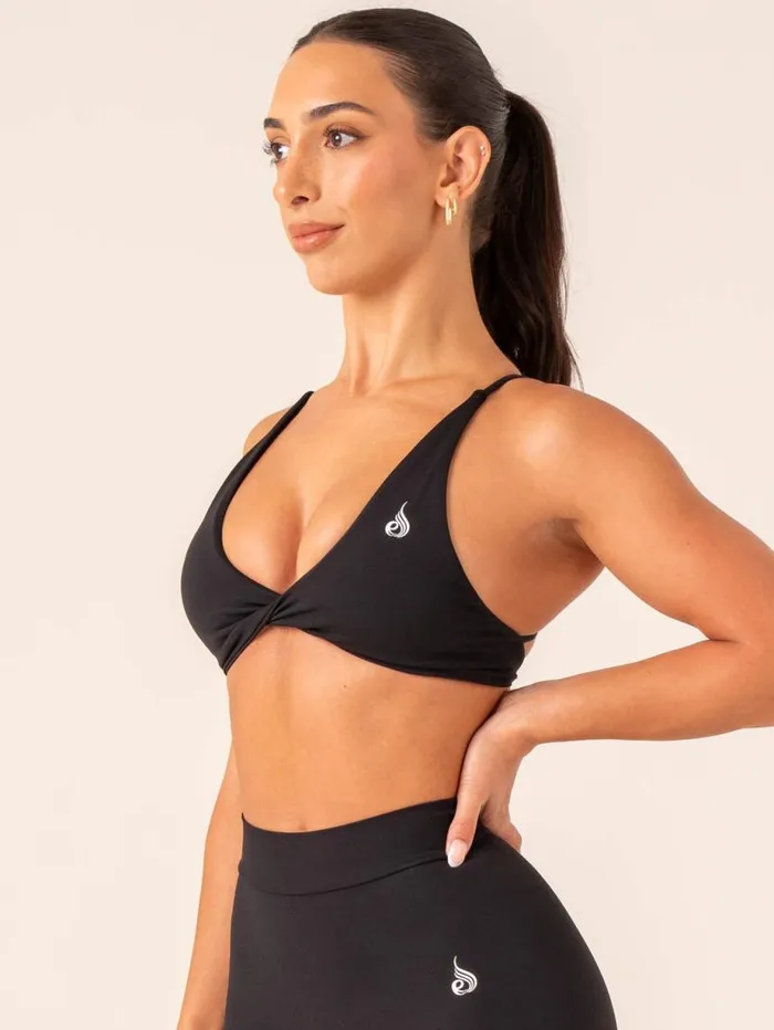 Sports Bras Womens Ryderwear NKD Twist Sports Bra Black
