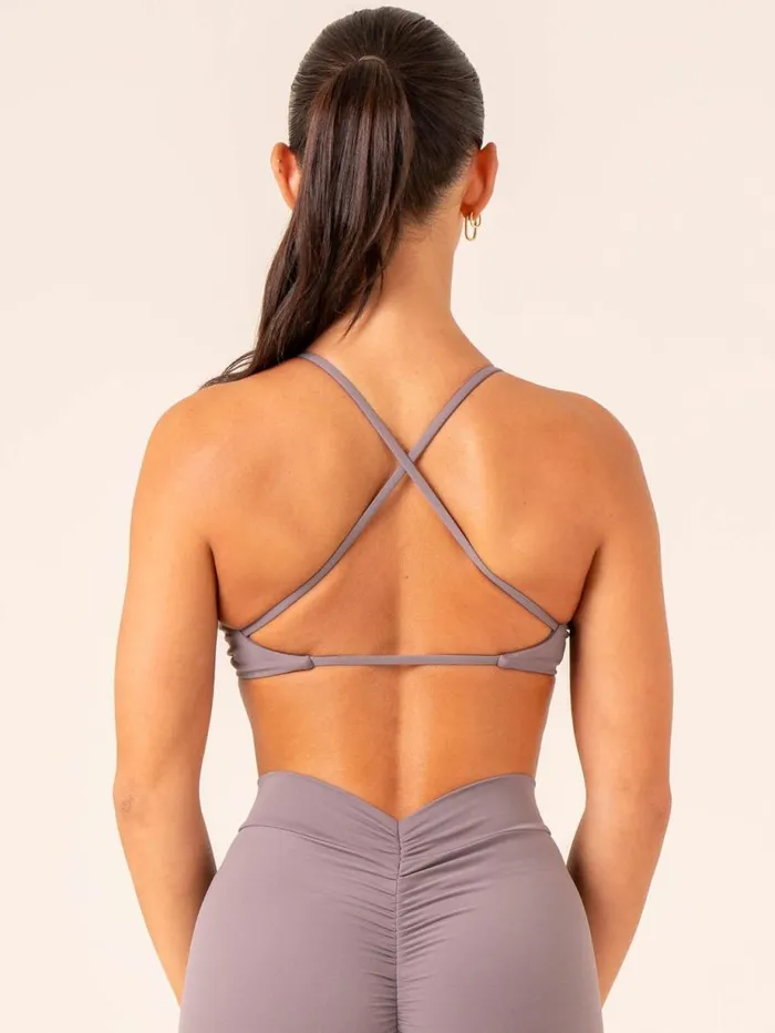 Sports Bras Womens Ryderwear NKD Twist Sports Bra Charcoal