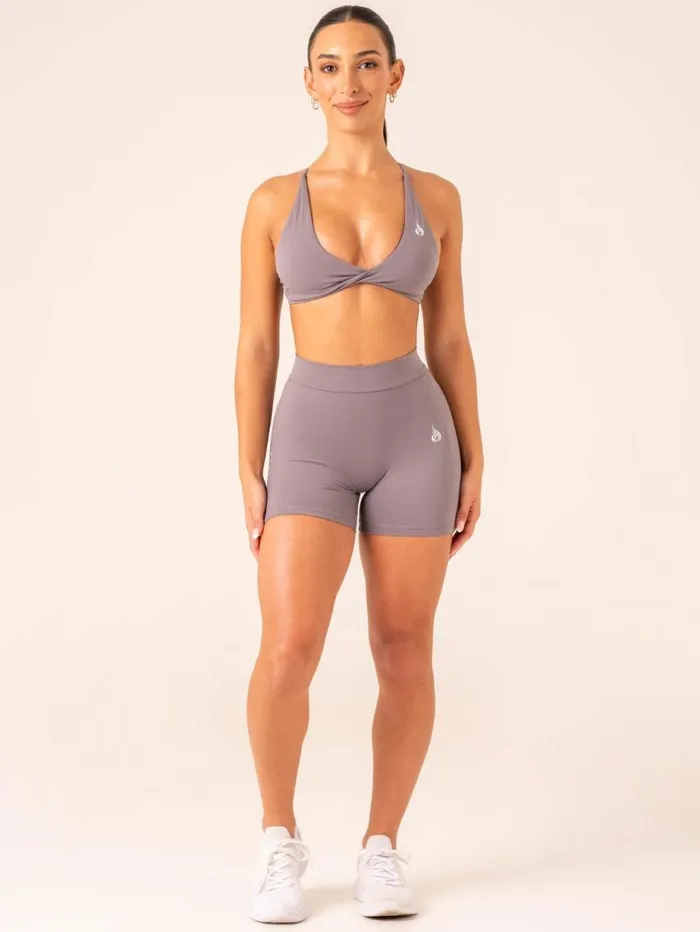 Sports Bras Womens Ryderwear NKD Twist Sports Bra Charcoal